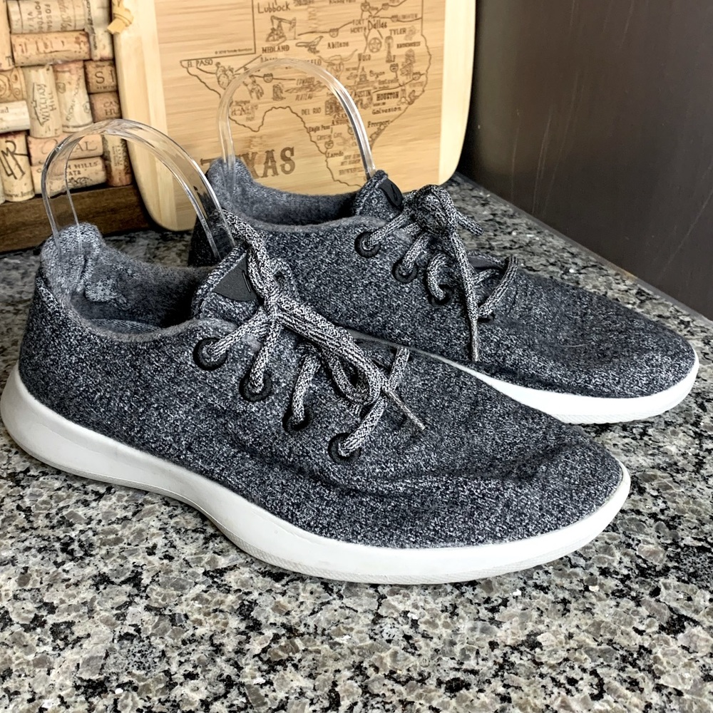 allbirds Mens Black Wool Runners Sneakers Size 10
